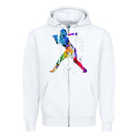 White girl's softball Zipper Hoodie - artisFamous