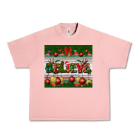 Salmon Christmas Believe Urban Heavy Tee - BundleAndBundleShop