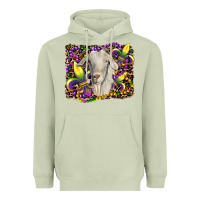 Matcha mardi gras goat fleur de lis Heavyweight Hoodie - RanaPortraitStore