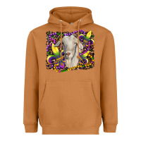 Meerkat mardi gras goat fleur de lis Heavyweight Hoodie - RanaPortraitStore