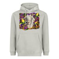 Moon Dust mardi gras goat fleur de lis Heavyweight Hoodie - RanaPortraitStore