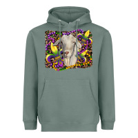 Sage mardi gras goat fleur de lis Heavyweight Hoodie - RanaPortraitStore