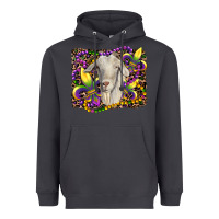 Smoke mardi gras goat fleur de lis Heavyweight Hoodie - RanaPortraitStore