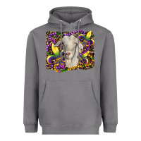 Storm mardi gras goat fleur de lis Heavyweight Hoodie - RanaPortraitStore