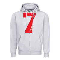 Heather Grey colin kaepernick number 7 t shirt Zipper Hoodie - artisFamous
