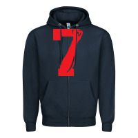 Navy colin kaepernick number 7 t shirt Zipper Hoodie - artisFamous