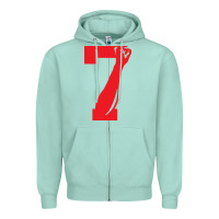 Seafoam colin kaepernick number 7 t shirt Zipper Hoodie - artisFamous