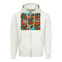 Oatmeal Heather turkey Zipper Hoodie - JahusDesignShop