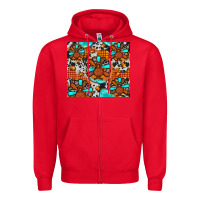 Red turkey Zipper Hoodie - JahusDesignShop