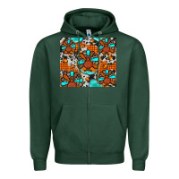 Sports Green turkey Zipper Hoodie - JahusDesignShop