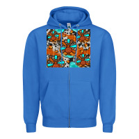 True Royal turkey Zipper Hoodie - JahusDesignShop