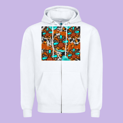 Turkey Zipper Hoodie Designed By Jahusdesignshop