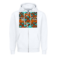 White turkey Zipper Hoodie - JahusDesignShop