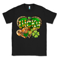 Black Lucky heart St. Patrick's Day Classic Tee - CowGirlArtShop