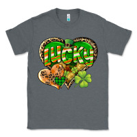 Charcoal Heather Lucky heart St. Patrick's Day Classic Tee - CowGirlArtShop
