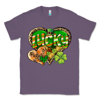 Lavender Lucky heart St. Patrick's Day Classic Tee - CowGirlArtShop