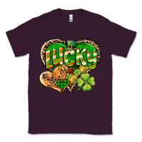 Plum Lucky heart St. Patrick's Day Classic Tee - CowGirlArtShop