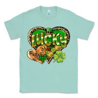 Seafoam Lucky heart St. Patrick's Day Classic Tee - CowGirlArtShop