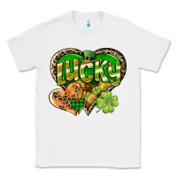 White Lucky heart St. Patrick's Day Classic Tee - CowGirlArtShop