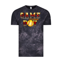 Cloud Black game day softball Vintage Tee - FaDigitalArtStudio
