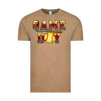 Vintage Coffee game day softball Vintage Tee - FaDigitalArtStudio