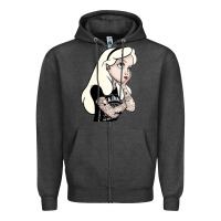Charcoal Heather alice in wonderland Zipper Hoodie - artisFamous