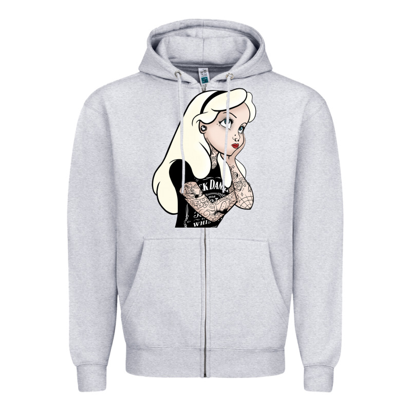 Alice In Wonderland Zipper Hoodie by artisFamous | Teevron