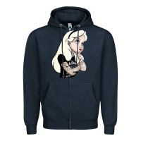 Navy alice in wonderland Zipper Hoodie - artisFamous