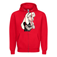 Red alice in wonderland Zipper Hoodie - artisFamous