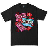Black valentines day casette olivia Premium Tee - OliviaCreatesArt