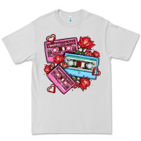 Dove Grey valentines day casette olivia Premium Tee - OliviaCreatesArt