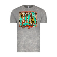 Cloud Rock Scorpio turquoise cowhide Vintage Tee - RanaPortraitStore