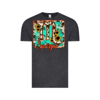 Vintage Black Scorpio turquoise cowhide Vintage Tee - RanaPortraitStore