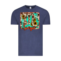 Vintage Denim Scorpio turquoise cowhide Vintage Tee - RanaPortraitStore