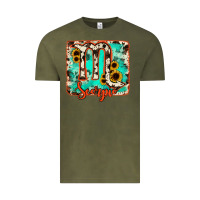 Vintage Olive Scorpio turquoise cowhide Vintage Tee - RanaPortraitStore