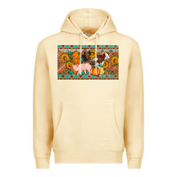 Pina Colada Fall farm animals cow pig rooster Premium Hoodie - Artiststas