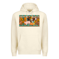 Sandshell Fall farm animals cow pig rooster Premium Hoodie - Artiststas