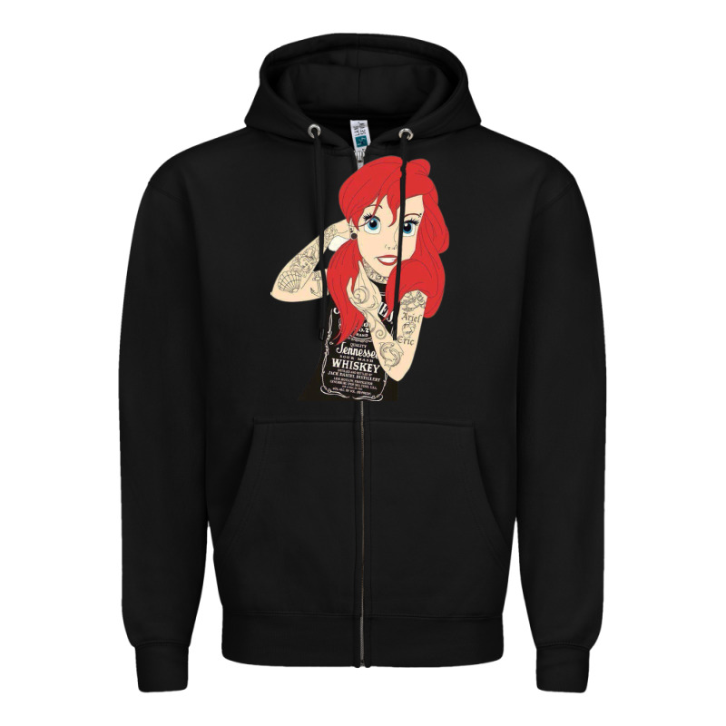 Ariel Tatoo Zipper Hoodie by artisFamous | Teevron