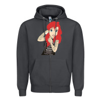 Smoke ariel tatoo Zipper Hoodie - artisFamous