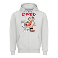 Dove Grey condorito Zipper Hoodie - artisFamous