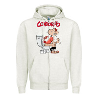Oatmeal Heather condorito Zipper Hoodie - artisFamous