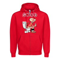 Red condorito Zipper Hoodie - artisFamous