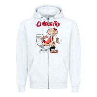 White condorito Zipper Hoodie - artisFamous