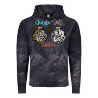 Cloud Black Jingle Bell Rockin Vintage Hoodie - CowhideDigitalArt