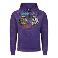 Cloud Purple Jingle Bell Rockin Vintage Hoodie - CowhideDigitalArt