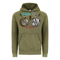 Vintage Olive Jingle Bell Rockin Vintage Hoodie - CowhideDigitalArt