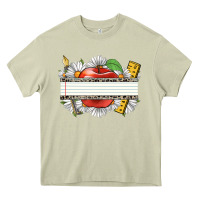 Mossy floral teacher custom name Heavy Core Tee - CowGirlArtShop