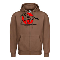 Chestnut horse racing Zipper Hoodie - artisFamous