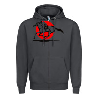 Smoke horse racing Zipper Hoodie - artisFamous
