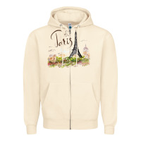 Sandshell paris Zipper Hoodie - artisFamous